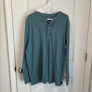 Croft & Barrow Teal Henley Shirt
